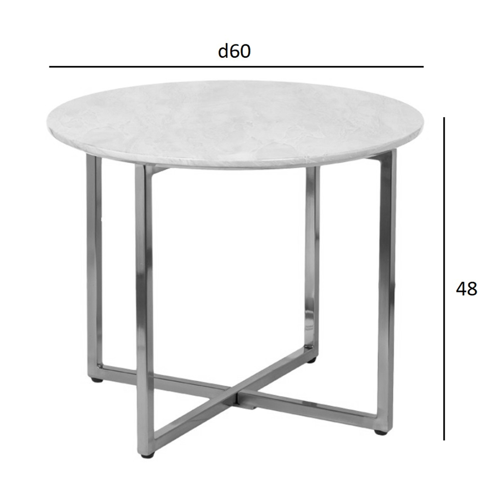 Столик журнальный круглый с черной столешницей Marsali Coffee Table Столик журнальный круглый с черной столешницей Marsali Coffee Table в Кирове