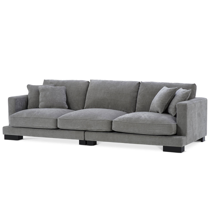 Диван Eichholtz Sofa Tuscany grey Серый Черный Диван Eichholtz Sofa Tuscany grey Серый Черный в Кирове | Loft Concept