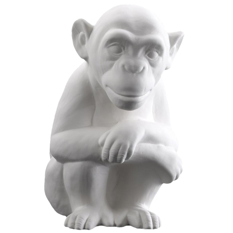 Статуэтка Abhika Monkey Bisc. White Белый Статуэтка Abhika Monkey Bisc. White Белый в Кирове | Loft Concept
