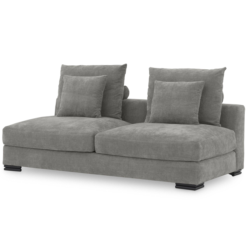Диван Eichholtz Sofa Clifford 2-Seater grey Серый Черный Диван Eichholtz Sofa Clifford 2-Seater grey Серый Черный в Кирове | Loft Concept