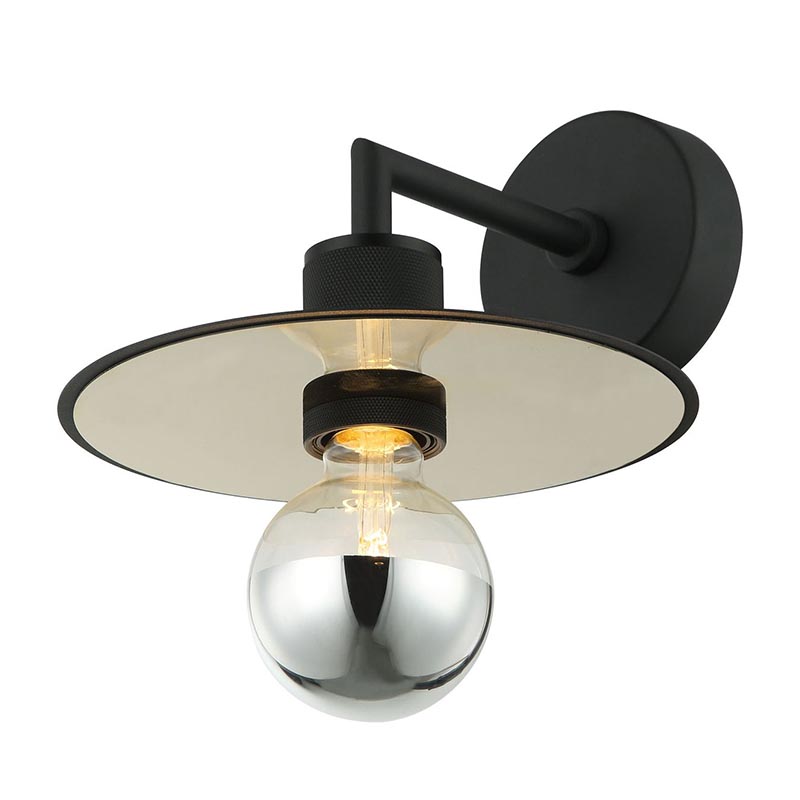 Бра Bruno Hat Black Wall Lamp Черный Золотой Бра Bruno Hat Black Wall Lamp Черный Золотой в Кирове | Loft Concept