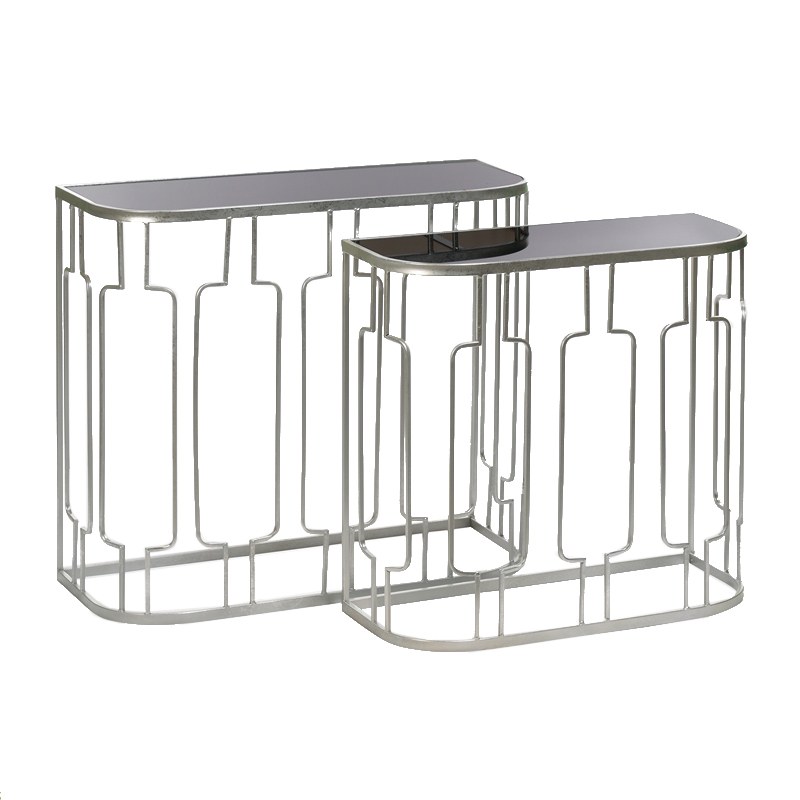Консоль Frame Metallic Silver Серый Серебряный Консоль Frame Metallic Silver Серый Серебряный в Кирове | Loft Concept