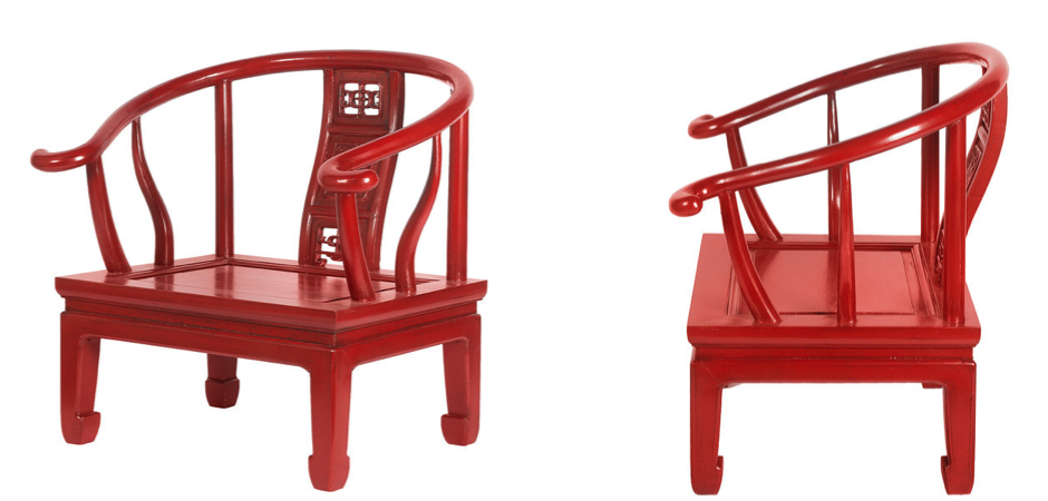 Кресло для медитации Chinese Armchair Red Кресло для медитации Chinese Armchair Red - Loft-Concept в Кирове