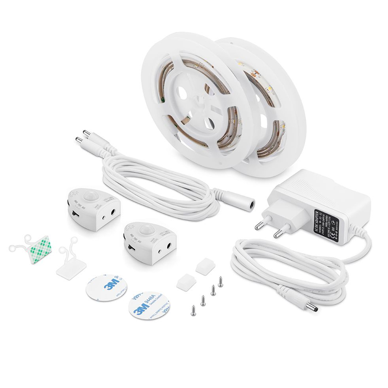 Комплект светодиодной ленты 2,4W/m 30LED/m 2835SMD теплый белый 2х1,2M Белый Комплект светодиодной ленты 2,4W/m 30LED/m 2835SMD теплый белый 2х1,2M Белый в Кирове | Loft Concept