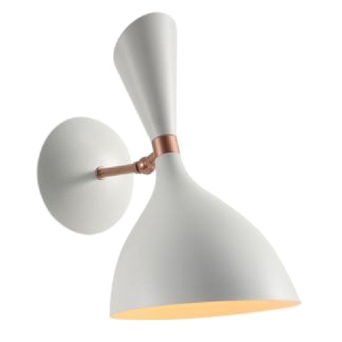 Бра Duke wall lamp White Белый Латунь Бра Duke wall lamp White Белый Латунь в Кирове | Loft Concept