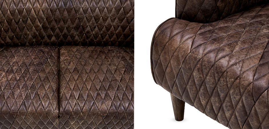 Диван Rhombuses Upholstery Triple Sofa Диван Rhombuses Upholstery Triple Sofa - Loft-Concept в Кирове