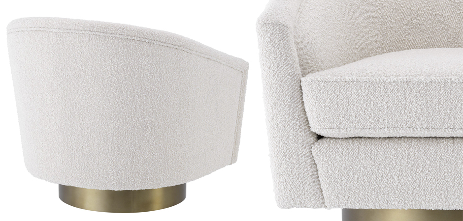 Кресло Eichholtz Swivel Chair Catene Boucle cream Кресло Eichholtz Swivel Chair Catene Boucle cream - Loft-Concept в Кирове