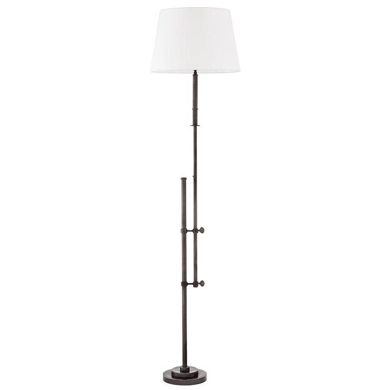 Торшер Eichholtz Floor Lamp Gordini Bronze Белый Темная бронза Торшер Eichholtz Floor Lamp Gordini Bronze Белый Темная бронза в Кирове | Loft Concept