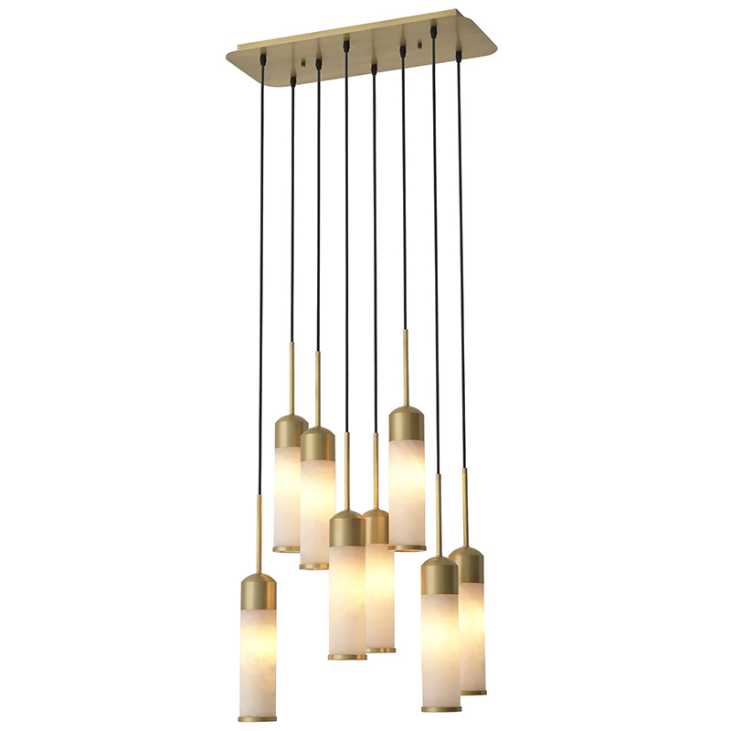 Люстра Eichholtz Chandelier Eos Латунь Бежевый Белый Люстра Eichholtz Chandelier Eos Латунь Бежевый Белый в Кирове | Loft Concept