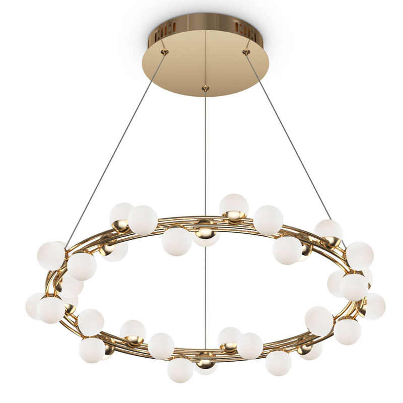 Люстра Berries Chandelier 60 Золотой Белый Люстра Berries Chandelier 60 Золотой Белый в Кирове | Loft Concept