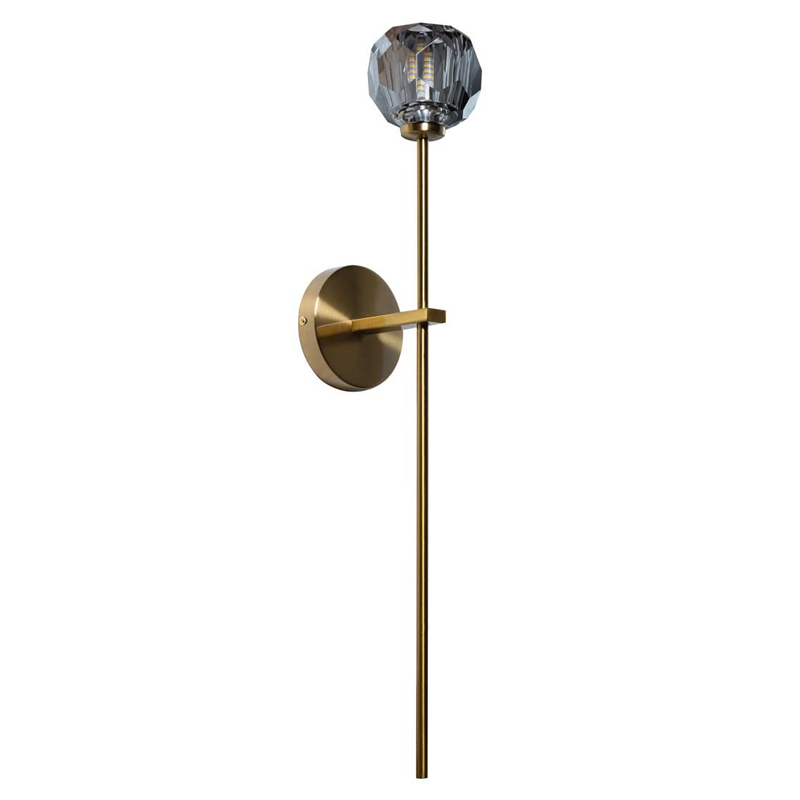 Бра RH Boule de Cristal Long Sconce smoky Латунь Дымчатый (Smoke) в Кирове | Loft Concept 
