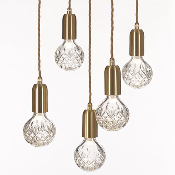 Подвесной светильник lee broom Ceare Crystal Bulb Chandelier Золотой Подвесной светильник lee broom Ceare Crystal Bulb Chandelier Золотой в Кирове | Loft Concept