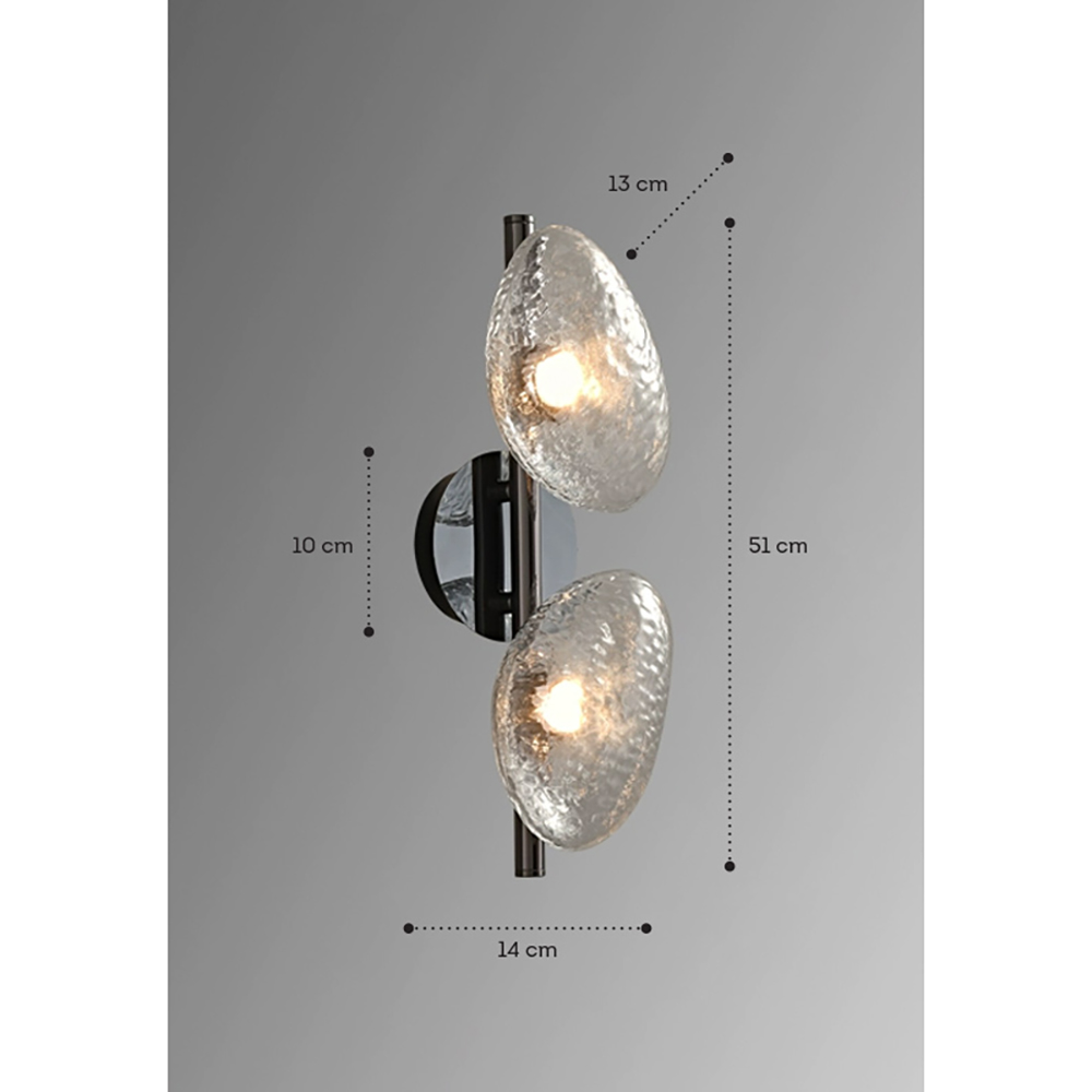 Бра LINDIS FROST LONG WALL 2 лампы Прозрачное стекло в Кирове