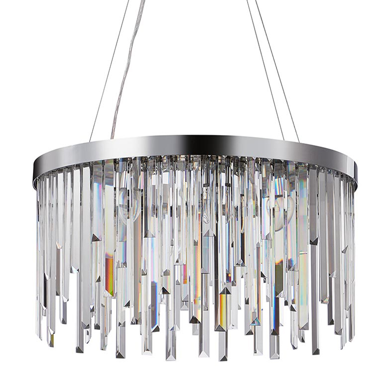 Люстра Bennett Chandelier chrome 60 Хром Прозрачный Люстра Bennett Chandelier chrome 60 Хром Прозрачный в Кирове | Loft Concept