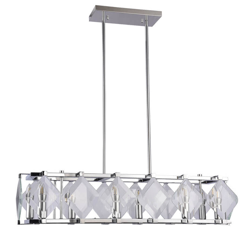 Люстра Glass Rhombus Lighting Хром Люстра Glass Rhombus Lighting Хром в Кирове | Loft Concept