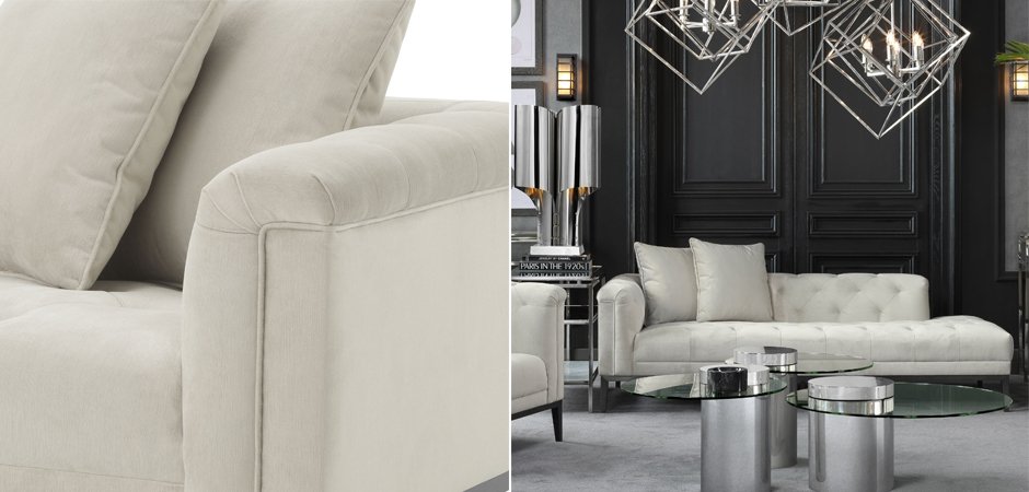 Кушетка Eichholtz Lounge Sofa Cesare Left Pebble grey Кушетка Eichholtz Lounge Sofa Cesare Left Pebble grey - Loft-Concept в Кирове