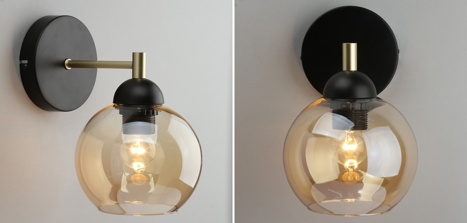 Бра c дымчатым стеклом Smoky Sphere Бра c дымчатым стеклом Smoky Sphere - Loft-Concept в Кирове