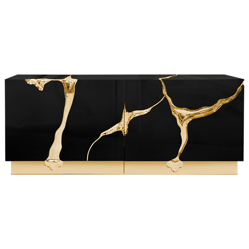 Буфет Modern Contemporary Lapiaz Sideboard Boca do Lobo Черный Золотой Черный Буфет Modern Contemporary Lapiaz Sideboard Boca do Lobo Черный Золотой Черный в Кирове | Loft Concept