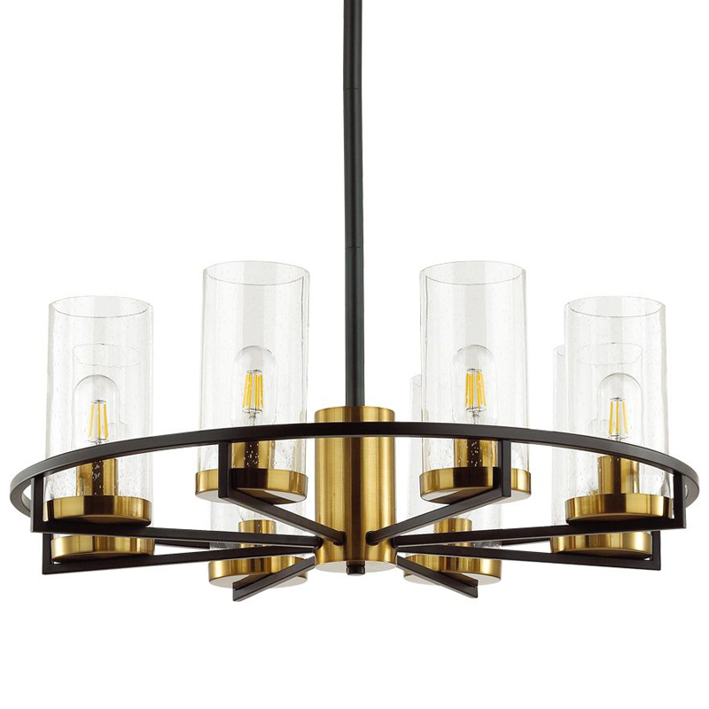 Люстра Goran chandelier 67 Черный Глянцевое золото Прозрачный Люстра Goran chandelier 67 Черный Глянцевое золото Прозрачный в Кирове | Loft Concept