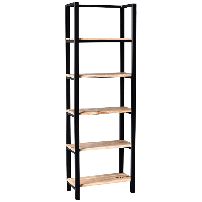 Стеллаж Holt Industrial Metal Rust Rack Древесина Черный Стеллаж Holt Industrial Metal Rust Rack Древесина Черный в Кирове | Loft Concept