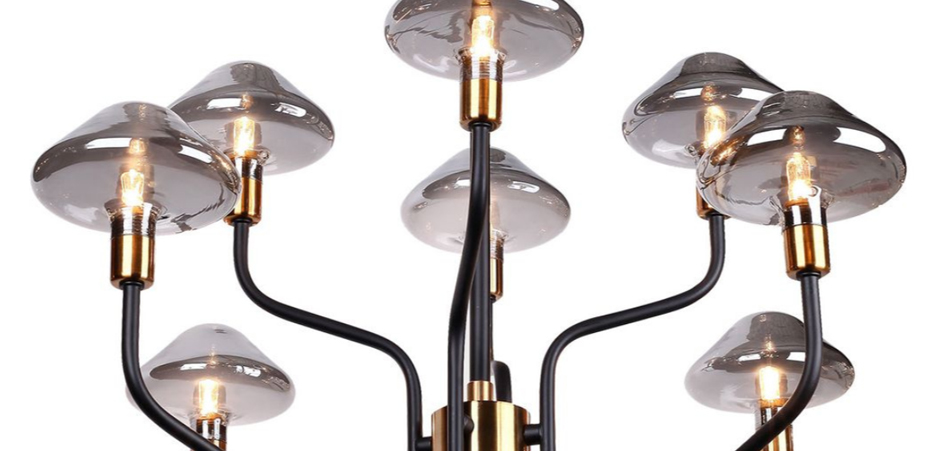 Люстра Gray Glass Mushrooms Люстра Gray Glass Mushrooms - Loft-Concept в Кирове