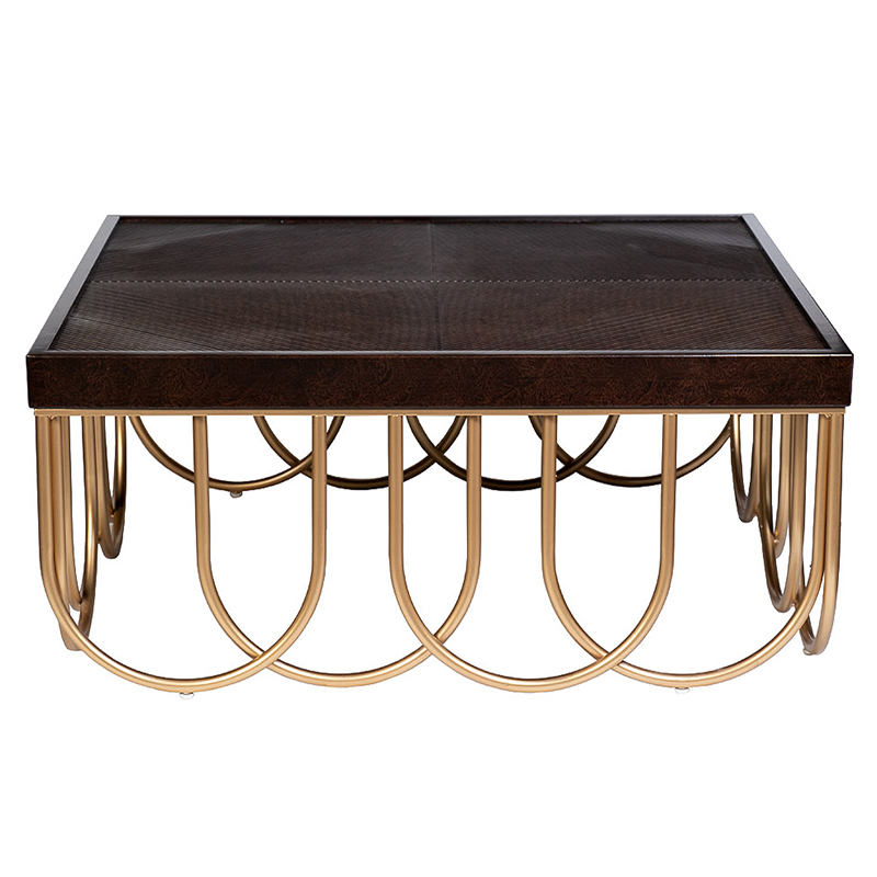 Кофейный стол Cassel Coffee Table Дерево Табак Золотой Кофейный стол Cassel Coffee Table Дерево Табак Золотой в Кирове | Loft Concept