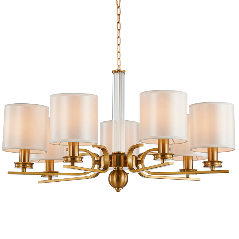 Люстра Armel Chandelier 70 Бронза Прозрачный Белый Люстра Armel Chandelier 70 Бронза Прозрачный Белый в Кирове | Loft Concept