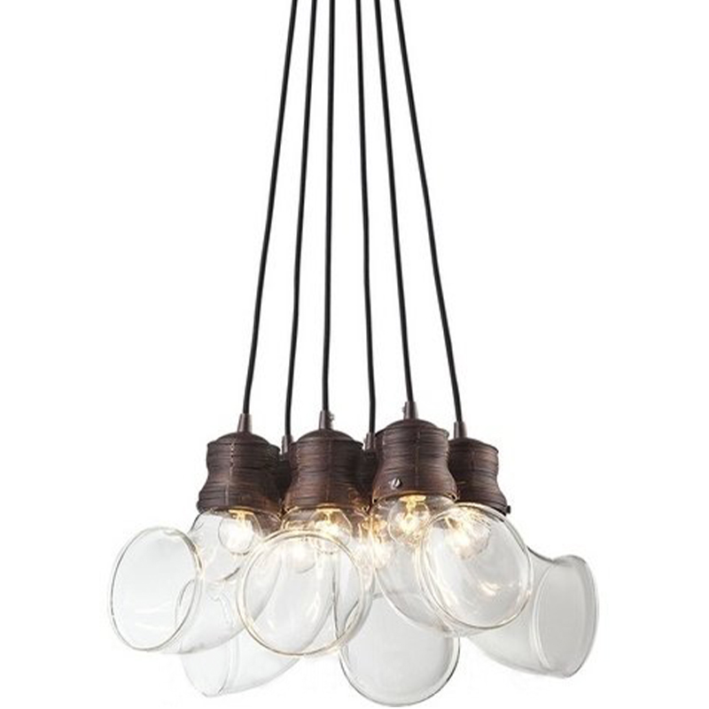 Светильник Glass Horn Pendant 6 Коричневый в Кирове | Loft Concept 