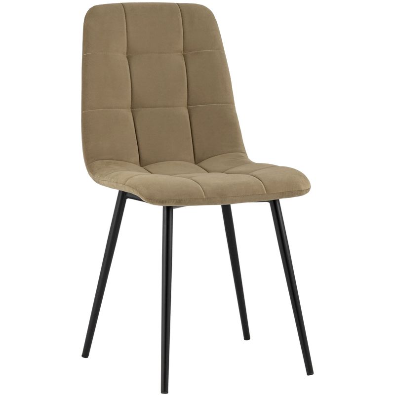 Стул NANCY S-2 Chair Коричневый Велюр Коричневый Черный Стул NANCY S-2 Chair Коричневый Велюр Коричневый Черный в Кирове | Loft Concept