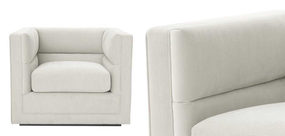 Кресло Eichholtz Сhair Adonia Pebble grey Кресло Eichholtz Сhair Adonia Pebble grey - Loft-Concept в Кирове