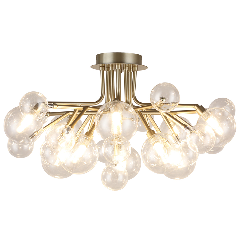Люстра Berries Chandelier Flower clear 10 Винтажное Светлое Золото Прозрачный Люстра Berries Chandelier Flower clear 10 Винтажное Светлое Золото Прозрачный в Кирове | Loft Concept