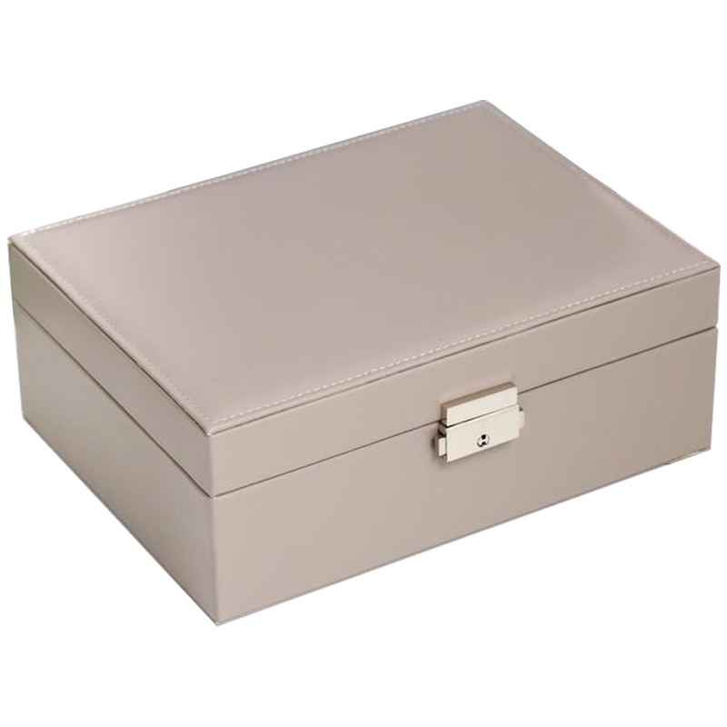 Шкатулка Blanford Jewerly Organizer Box gray beige Бежево-серый Шкатулка Blanford Jewerly Organizer Box gray beige Бежево-серый в Кирове | Loft Concept