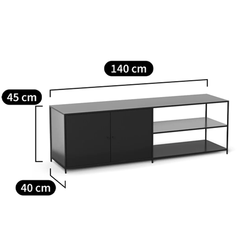 ТВ-тумба из металла с 2-мя дверцами и полками Damian Metal TV Stand ТВ-тумба из металла с 2-мя дверцами и полками Damian Metal TV Stand в Кирове