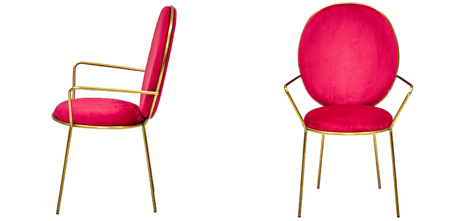 Стул с подлокотниками STAY Chair Fuchsia Стул с подлокотниками STAY Chair Fuchsia - Loft-Concept в Кирове