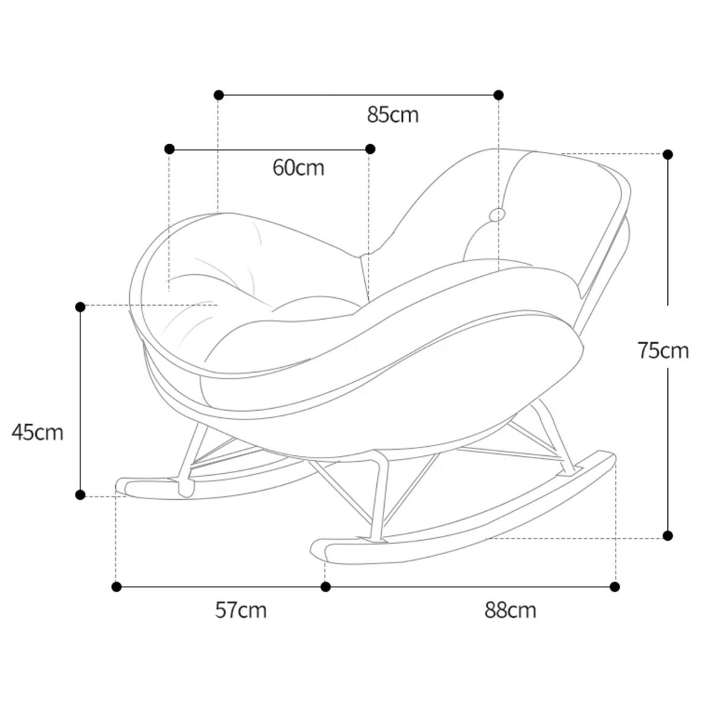 Кресло-качалка для отдыха Rocking Soft Chair Кресло-качалка для отдыха Rocking Soft Chair в Кирове