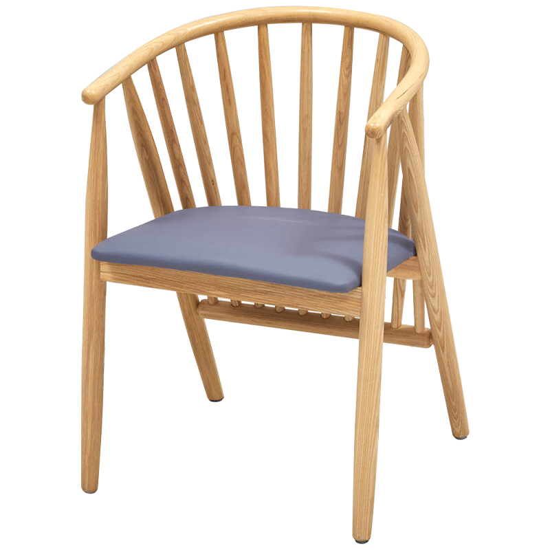 Дизайнерский стул деревянный Marco Wood Chair Древесина Серо-голубой Дизайнерский стул деревянный Marco Wood Chair Древесина Серо-голубой в Кирове | Loft Concept