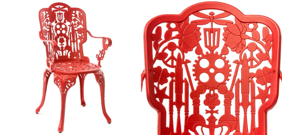Стул Seletti Industry Collection ALUMINIUM ARMCHAIR – RED Стул Seletti Industry Collection ALUMINIUM ARMCHAIR – RED - Loft-Concept в Кирове