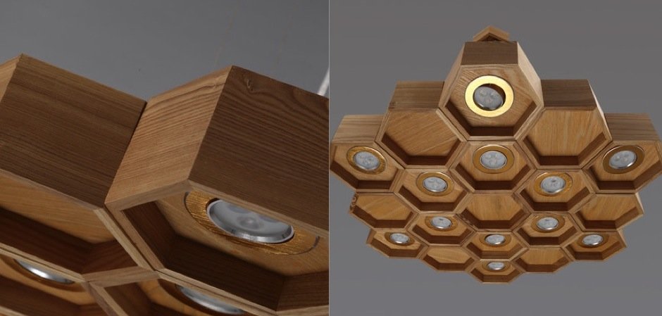 Люстра Honeycomb 12 Loft Wooden Ecolight Люстра Honeycomb 12 Loft Wooden Ecolight - Loft-Concept в Кирове