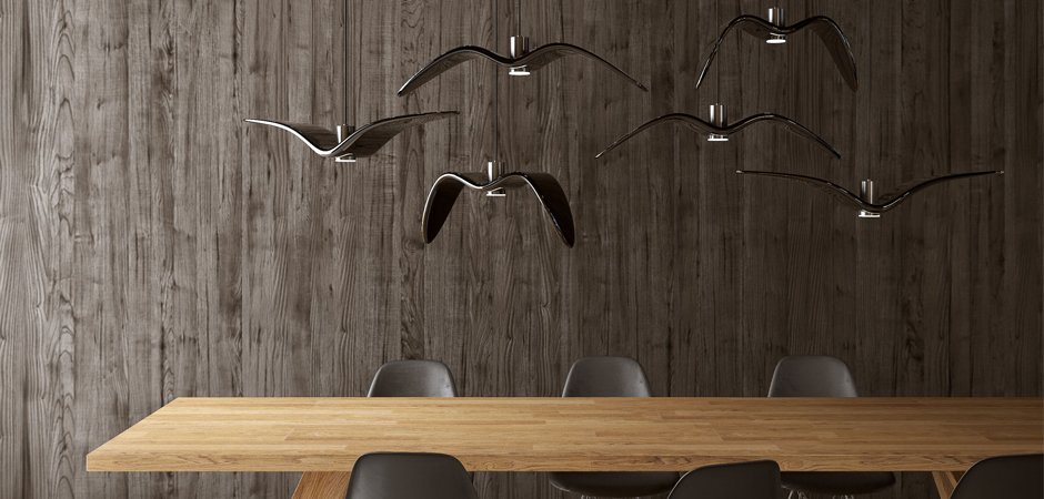 Подвесной светильник Brokis Night Birds black Подвесной светильник Brokis Night Birds black - Loft-Concept в Кирове