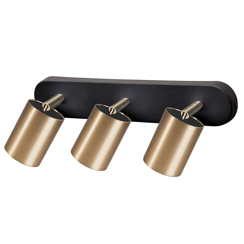 Бра Celis Spot Wall Lamp Trio brass Черный Латунь Бра Celis Spot Wall Lamp Trio brass Черный Латунь в Кирове | Loft Concept
