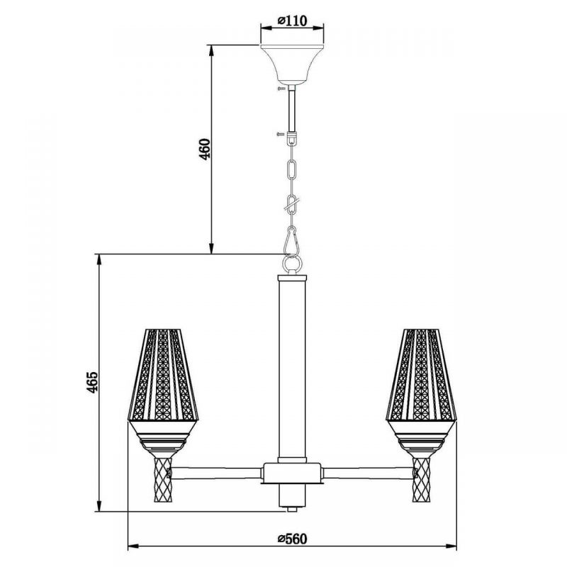 Люстра Ribbed Chandelier в Кирове