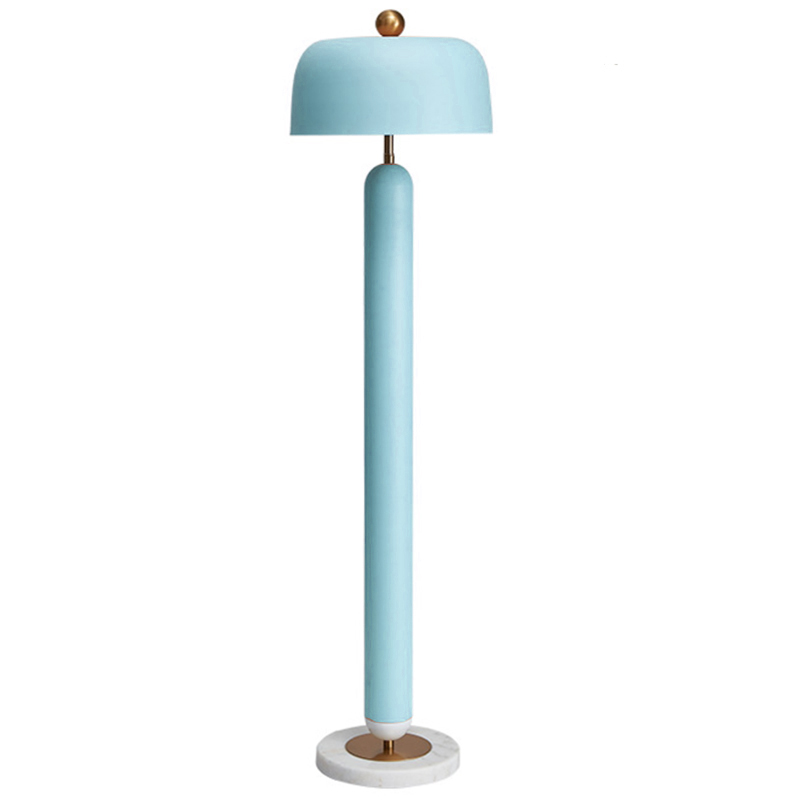Meet blue Floor lamp Голубой Латунь Meet blue Floor lamp Голубой Латунь в Кирове | Loft Concept