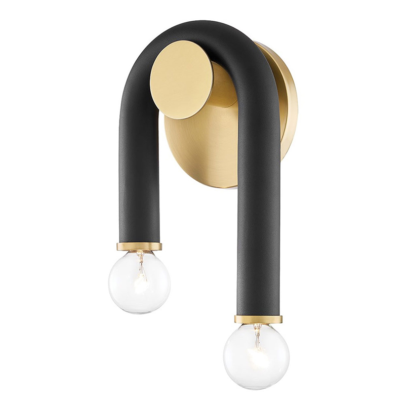 Бра Paulson floppy wall sconce gold Черный Золотой Бра Paulson floppy wall sconce gold Черный Золотой в Кирове | Loft Concept