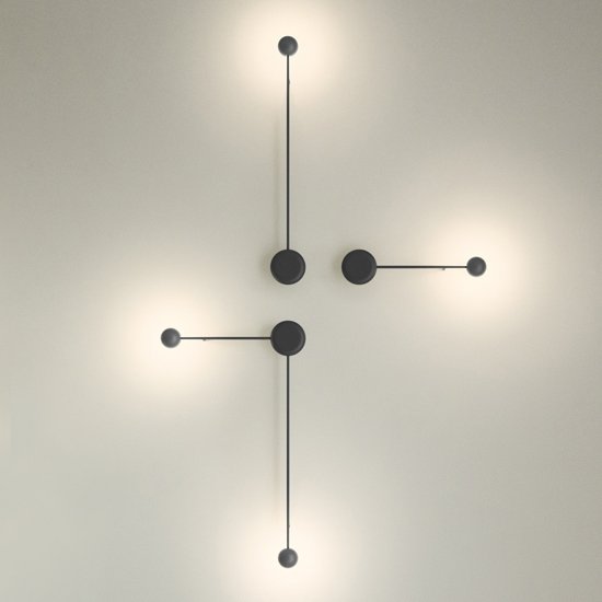 Бра Pin Wall Light black Белый Бра Pin Wall Light black Белый в Кирове | Loft Concept