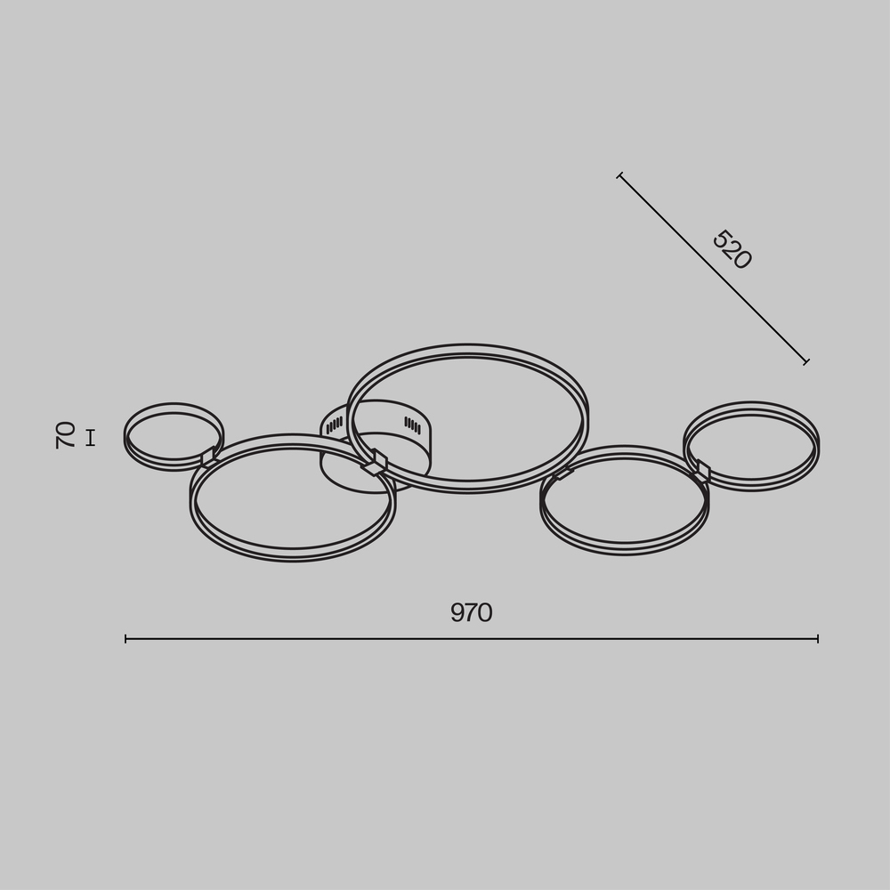 Потолочный светильник Olympia 3000-4000К 43Вт в Кирове