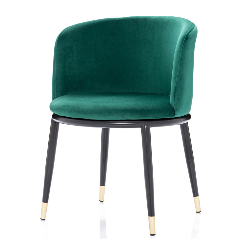 Стул Dining Chair Foucault Green Зеленый Черный Золотой в Кирове | Loft Concept 