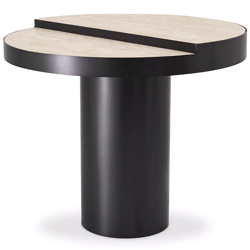 Приставной столик Eichholtz Side Table Excelsior Черный Песочный Приставной столик Eichholtz Side Table Excelsior Черный Песочный в Кирове | Loft Concept