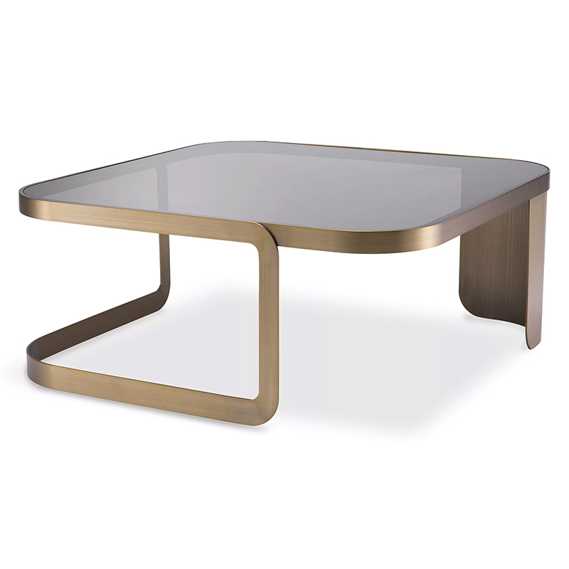 Кофейный стол Eichholtz Coffee Table Numa Стекло Смок Латунь Кофейный стол Eichholtz Coffee Table Numa Стекло Смок Латунь в Кирове | Loft Concept