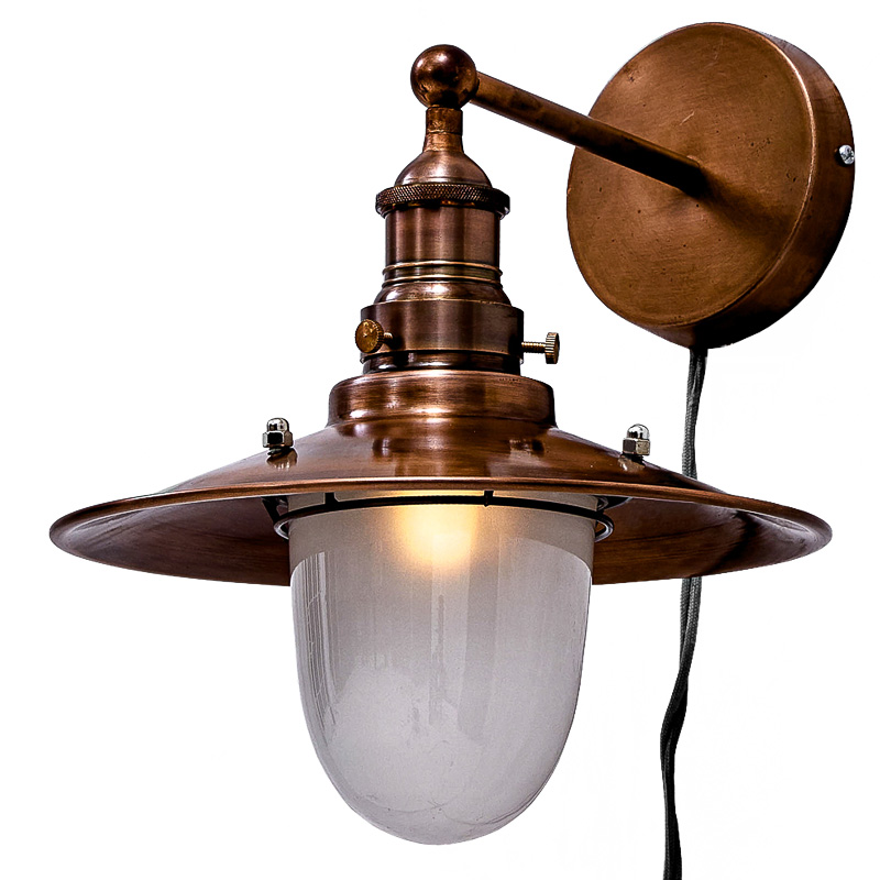 Бра Lantern Loft Sconces Белый Винтажная Медь Бра Lantern Loft Sconces Белый Винтажная Медь в Кирове | Loft Concept