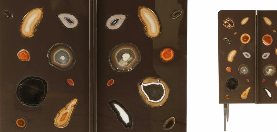 Patrick Naggar Gem Cabinet шкаф украшенный агатами  - Loft-Concept в Кирове